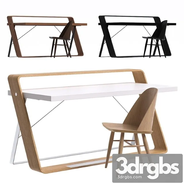 Watts desk and synnes dining chair