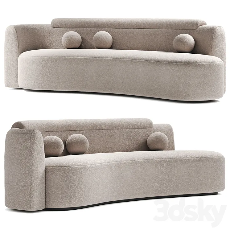 Wave sofa by Daniel Boddam 3DS Max Model