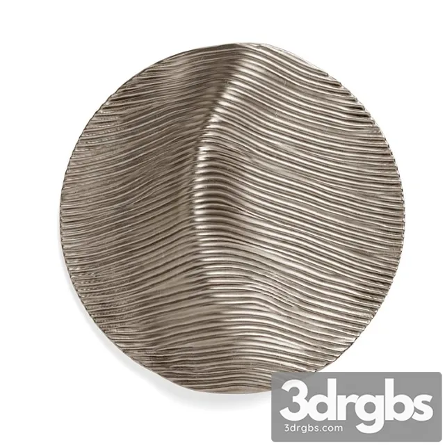 Waves variation round wall panel