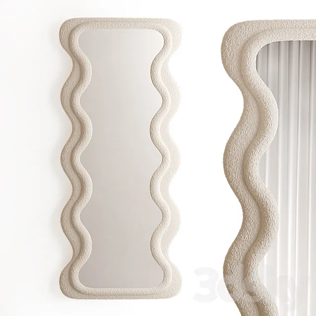 Wavy Milk mirror 3ds Max