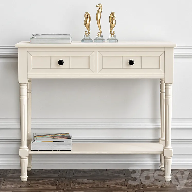 WayFair Manning 2 Drawer Console Table 3DS Max