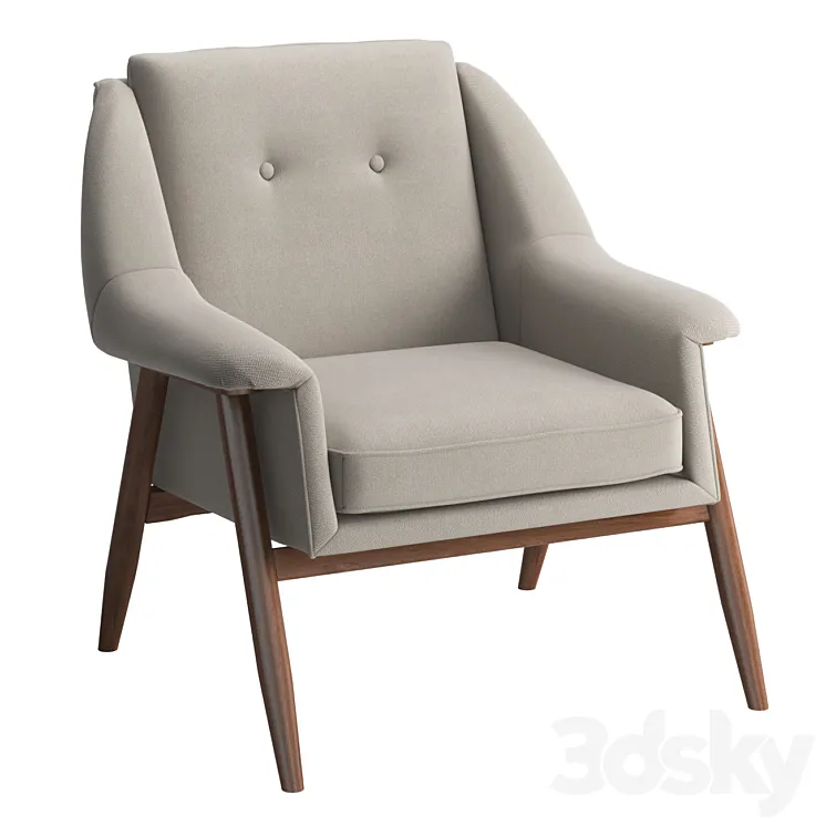 Wayfair Wide Lounge Chair 3DS Max Model