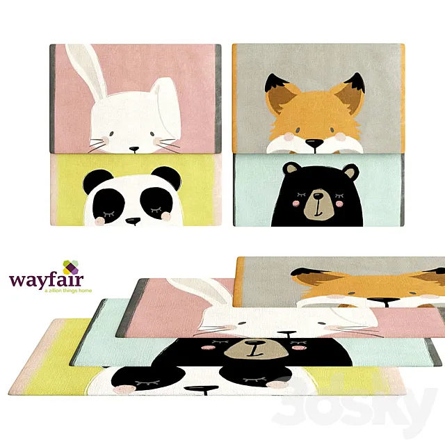 Wayfair_kids_carpets 3ds Max