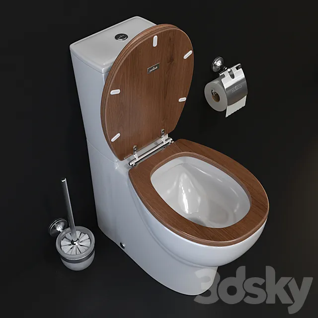 WC and accessories from Cersanit 3DSMax File