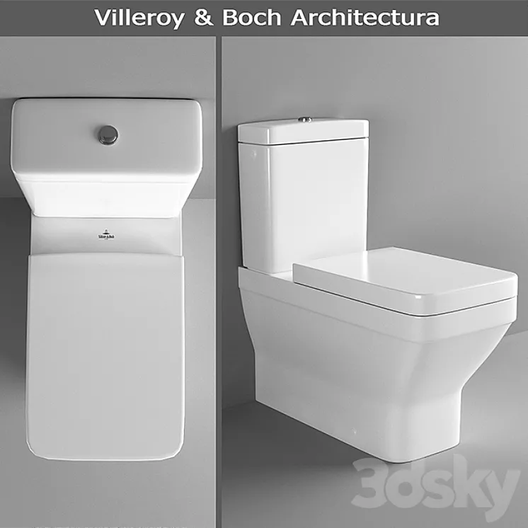 WC-CD Villeroy & Boch Architectura 3DS Max