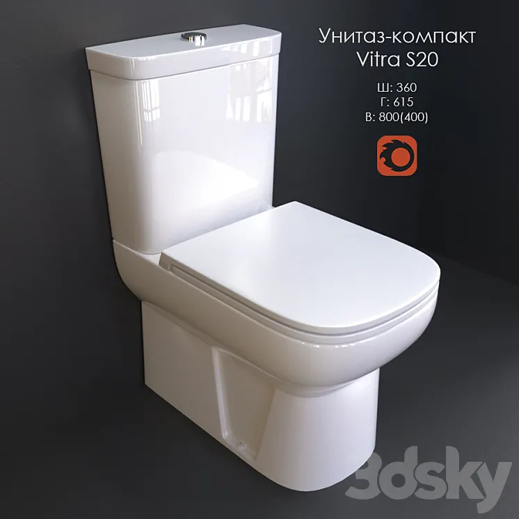 WC-CD Vitra S20 3DS Max