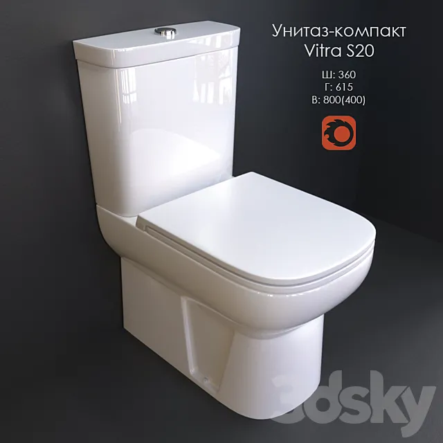 WC-CD Vitra S20 3DSMax File