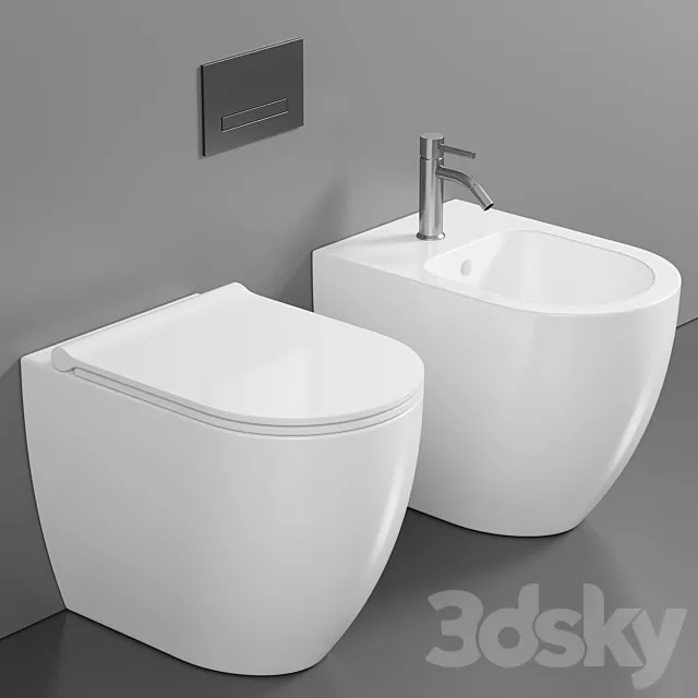 WC Form BTW Square Traslato by Alice Ceramica 3ds Max