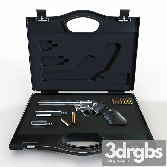 Weapon case with revolver 3dsmax Download