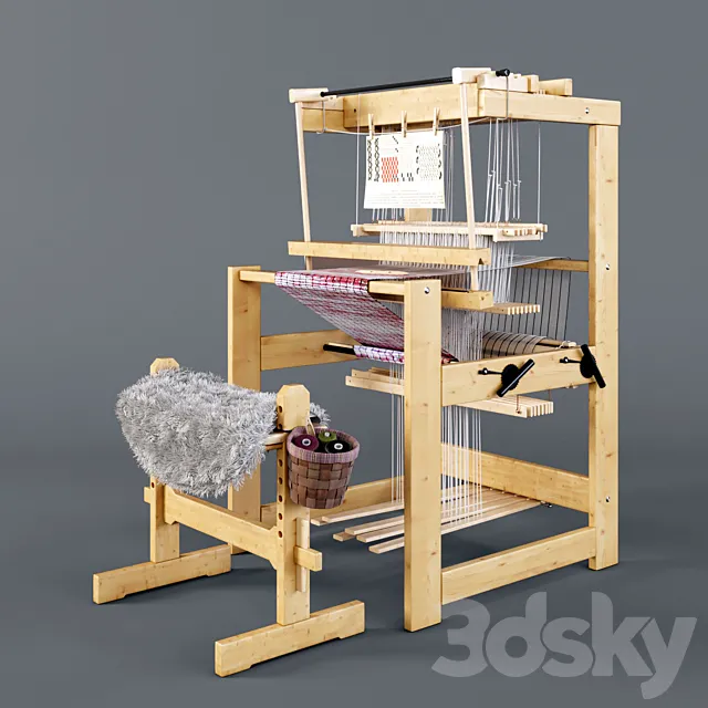 Weaving machine Julia 3DS Max Model