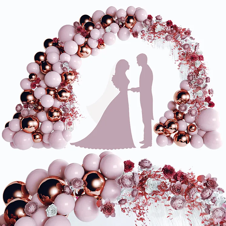 wedding arch 3DS Max