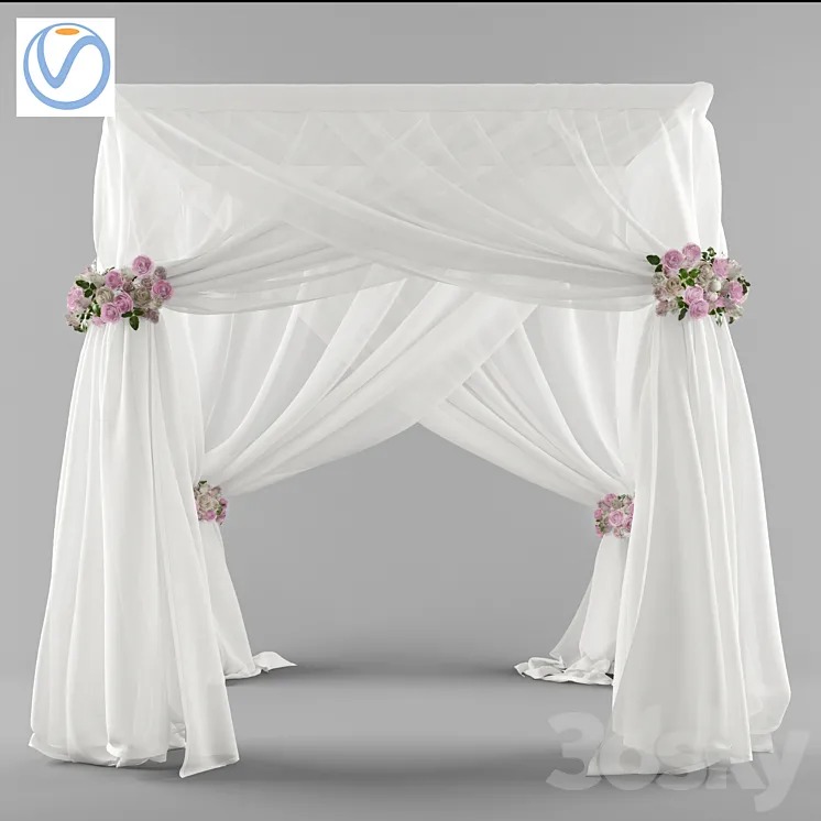 Wedding canopy (Vray) 3DS Max