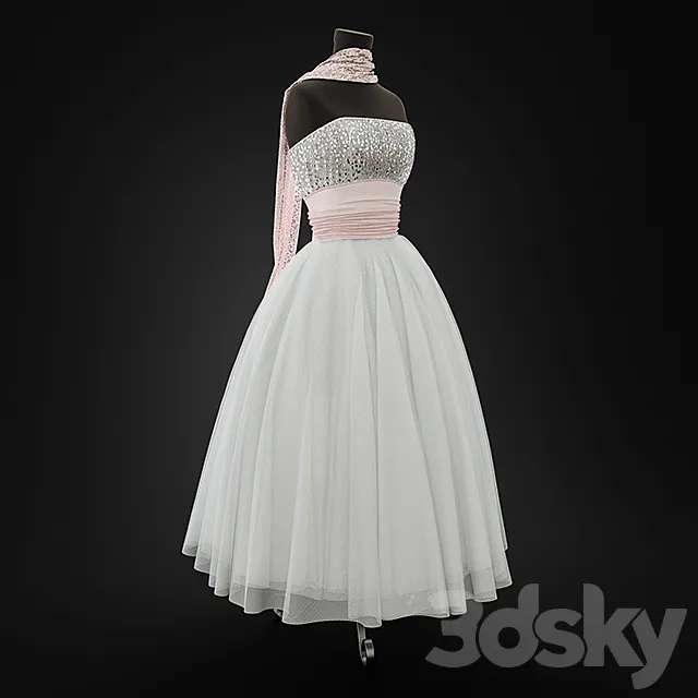 Wedding Dress 3ds Max