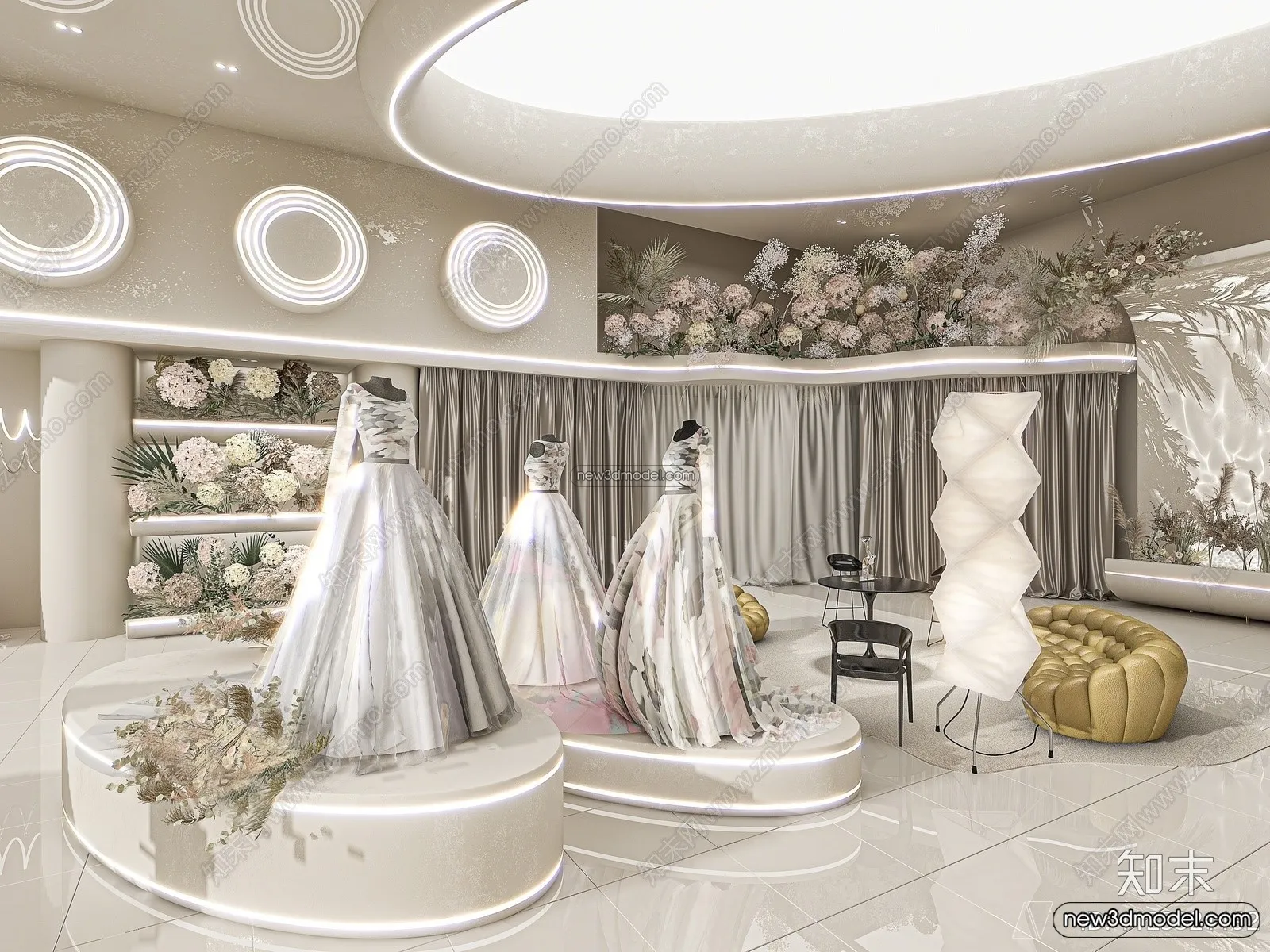 Wedding Studio – 3D Interior Scene – 3D Models – 016