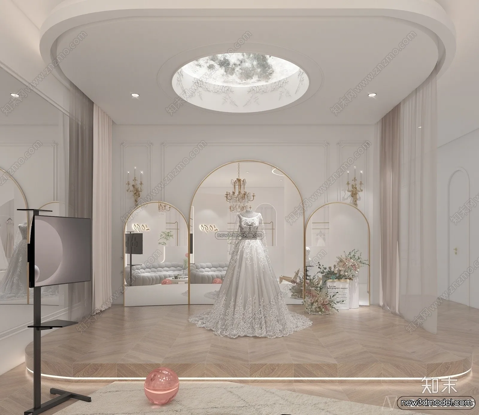 Wedding Studio – 3D Interior Scene – 3D Models – 023