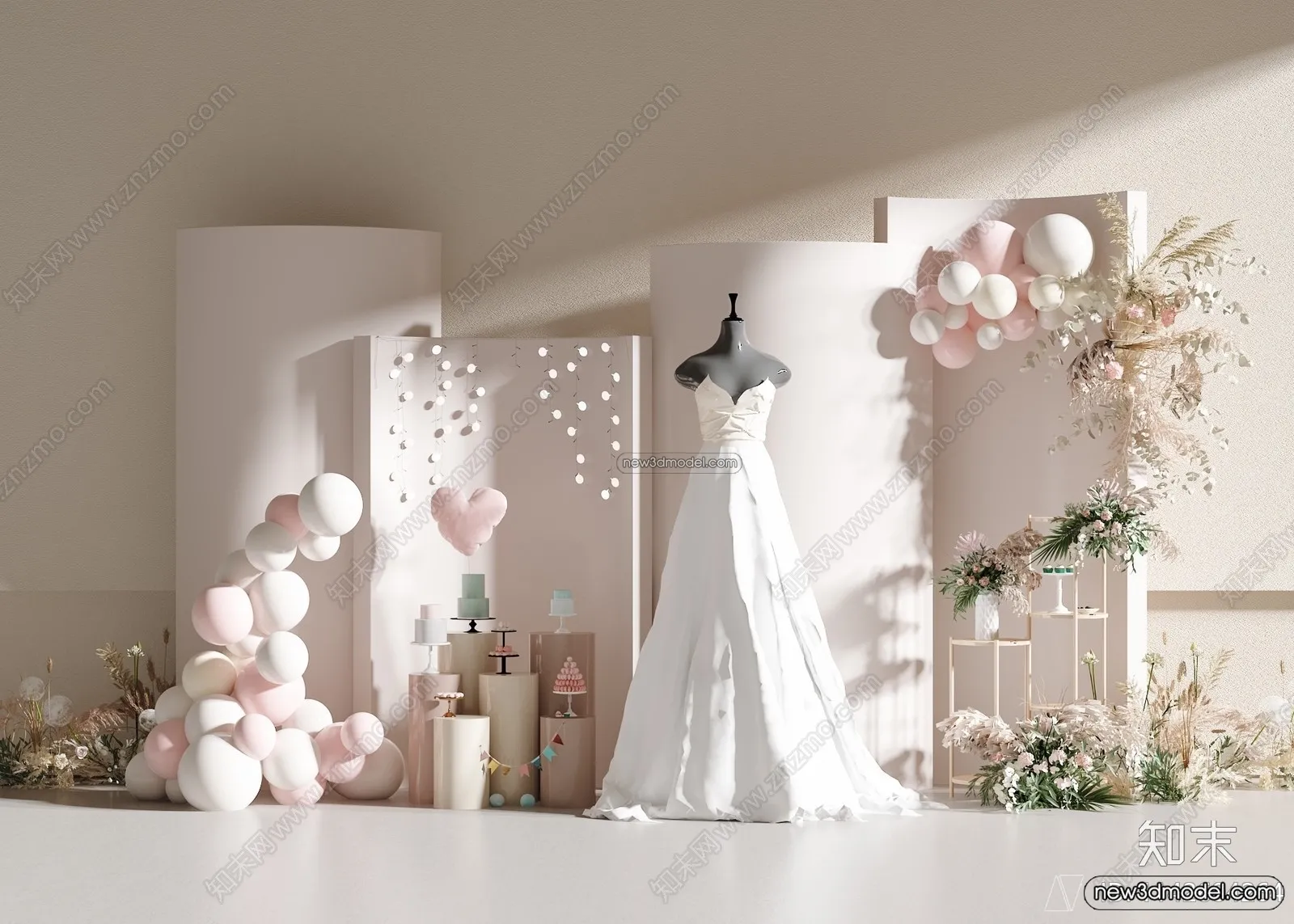 Wedding Studio – 3D Interior Scene – 3D Models – 053