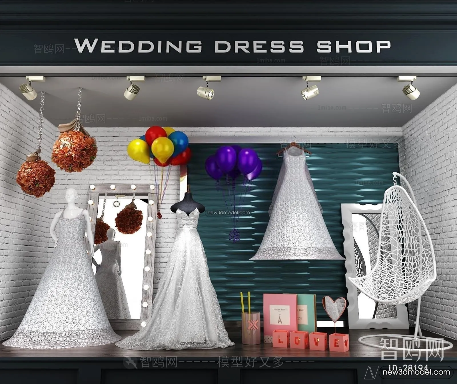 Wedding Studio – 3D Interior Scene – 3D Models – 061