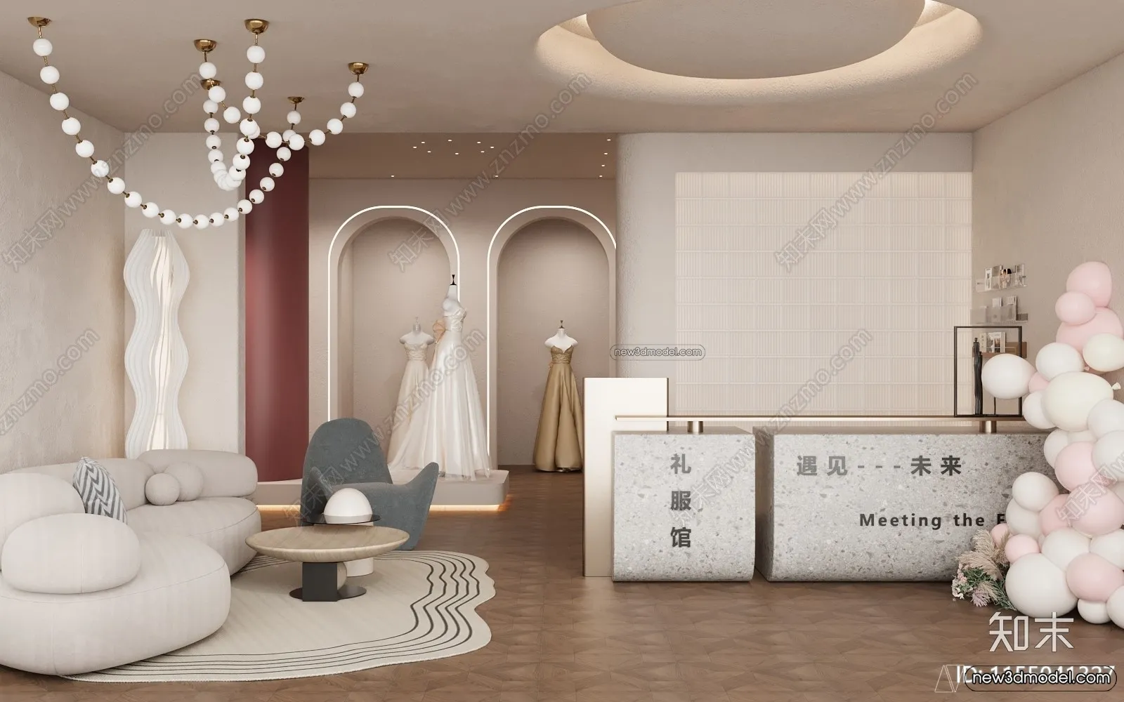 Wedding Studio – 3D Interior Scene – 3D Models – 086