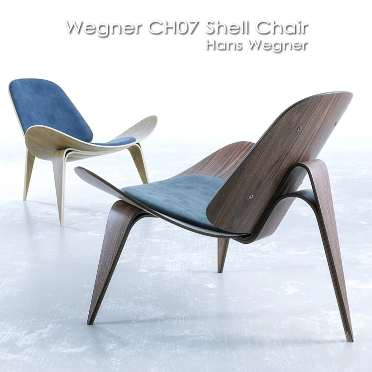 Wegner CH07 Shell Chair 3DS Max