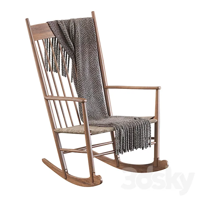 Wegner J16 Rocking Chair 3ds Max