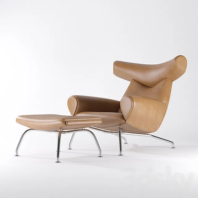 Wegner Ox chair 3ds Max