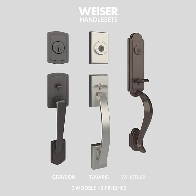 Weiser Handle Sets 3ds Max