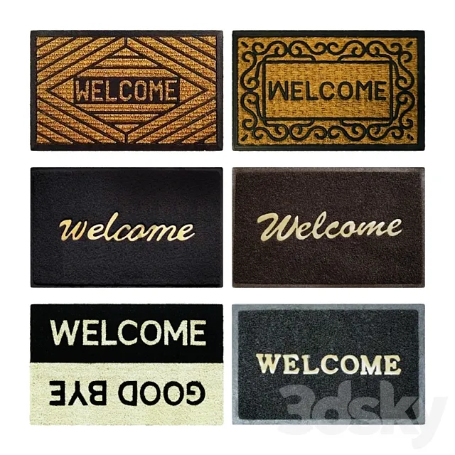 Welcome Mats for doors 3DSMax File