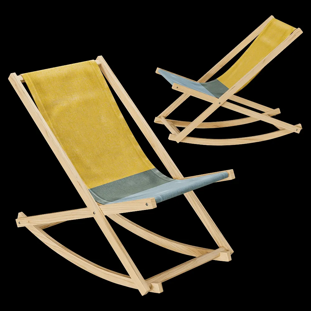 Weltevree – Rocking chair Beach 3ds Max