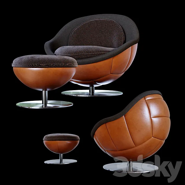 Wembley – Lounge Chair (lillus _ Lento) 3DSMax File