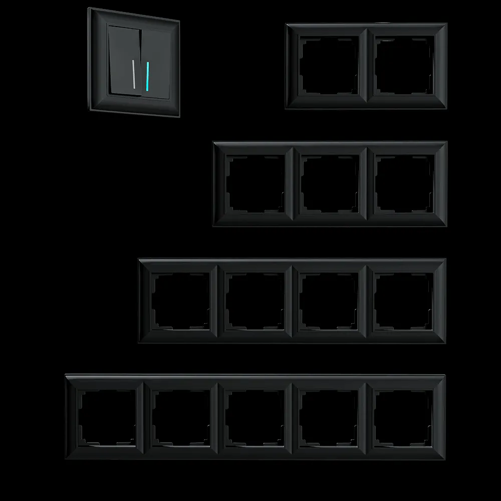 Werkel – Sockets and switches Fiore Black 3ds Max