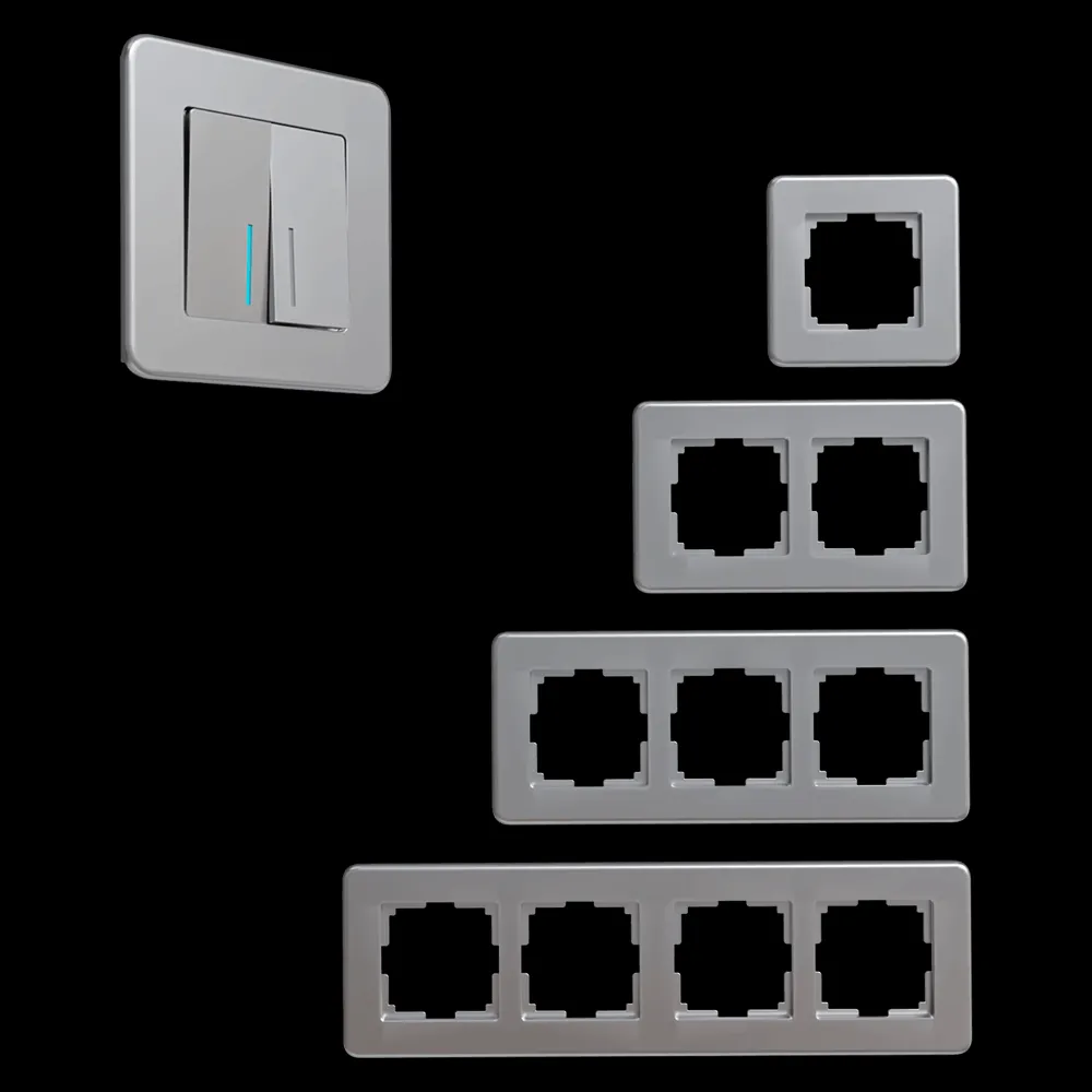 Werkel – Sockets and switches Platinum series Aluminum 3ds Max