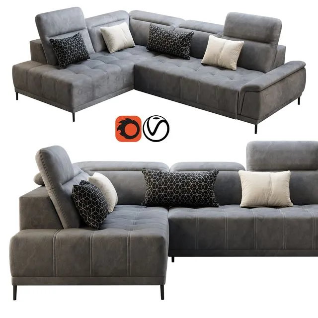 Wersal Calvaro L sofa 3dsMax Model