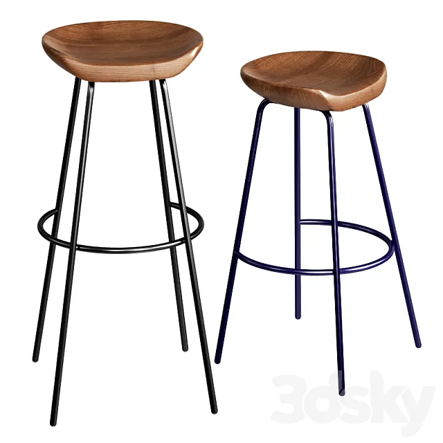 WEST ELM Alden Bar & Counter Stools 3DSMax File