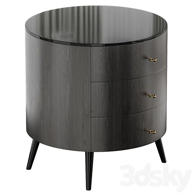 West Elm Bedside Table Mid Century Bedside 3ds Max