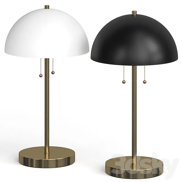 West Elm Bowie Table Lamp 3DS Max Model