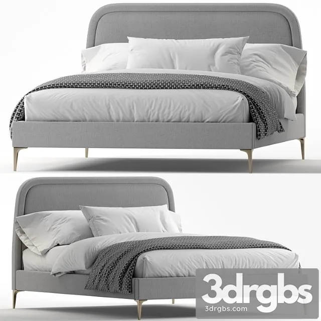 West elm Camilla queen bed metal legs