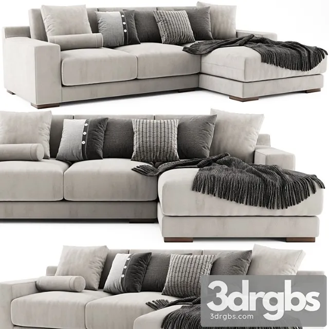 West elm dalton chaise longue