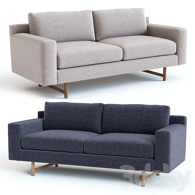 West Elm Eddy Sofa 3ds Max