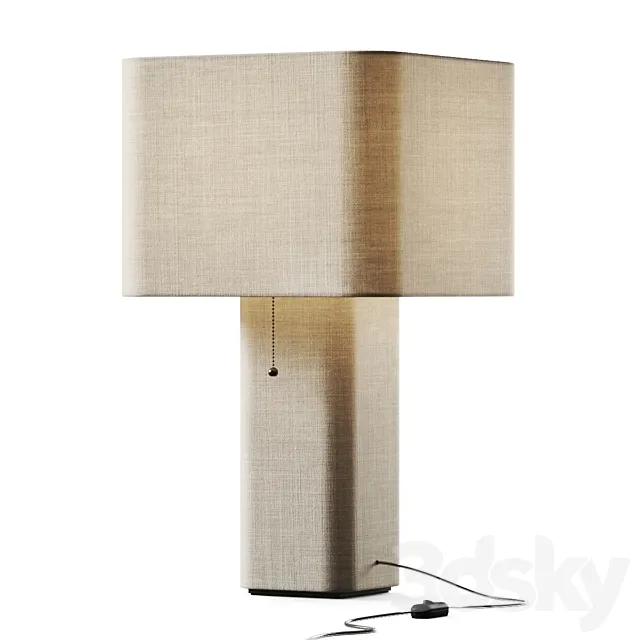 West Elm Fiona Table Lamp 3ds Max