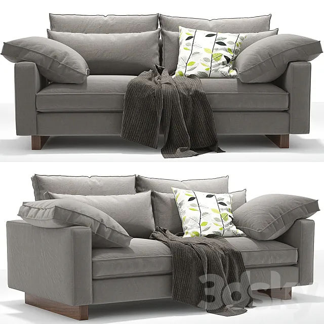 West elm Harmony Down-Filled Sofa 3ds Max