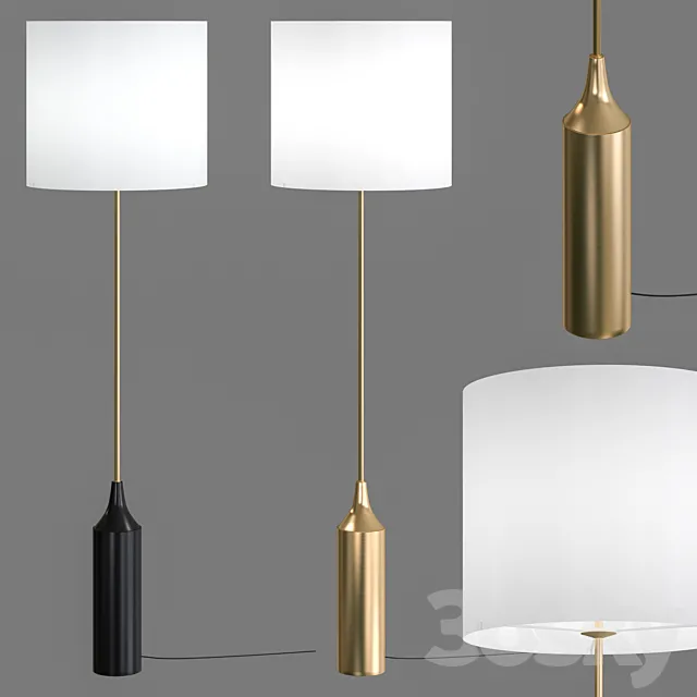 West elm hudson floor lamp 3DS Max Model