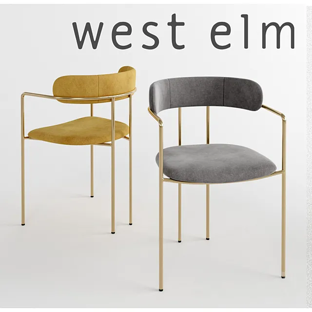 WEST ELM Lenox Dining Chair 3DSMax File