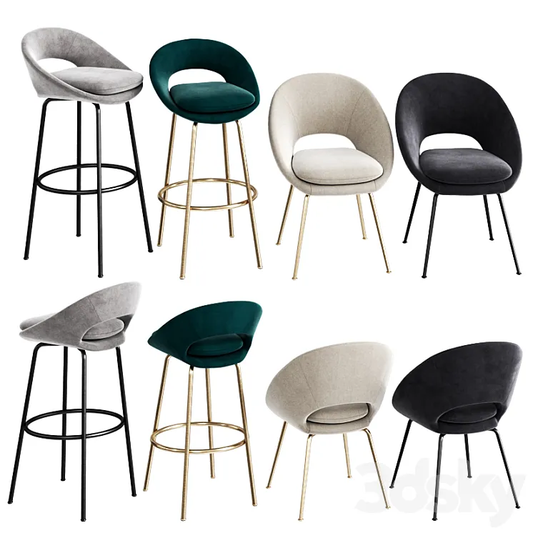 WEST ELM Orb set 3DS Max