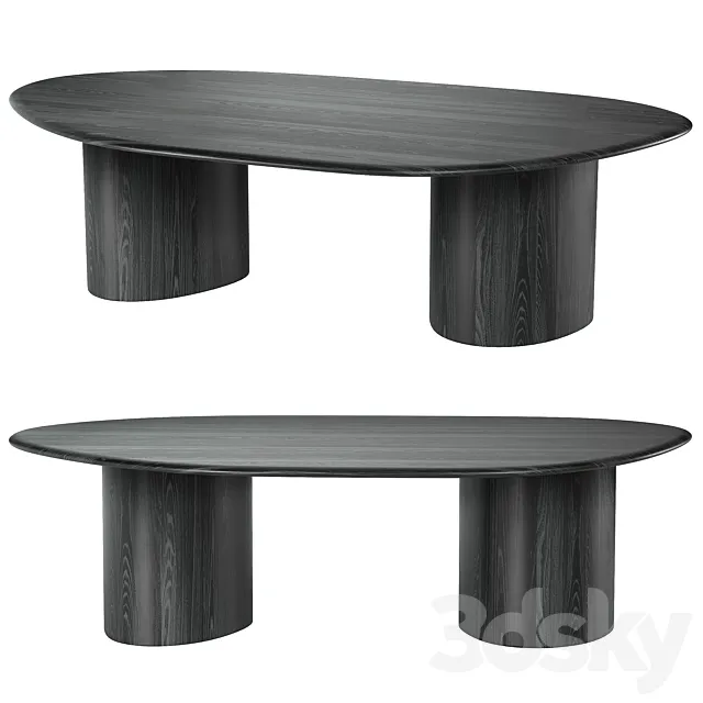 West Elm Organic Modular Table 3ds Max