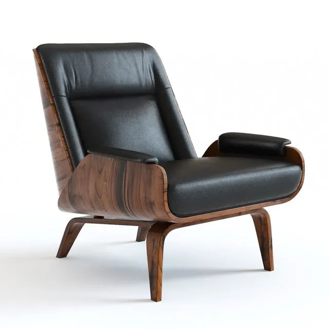 West Elm Paulo Armchair 3dsMax Model