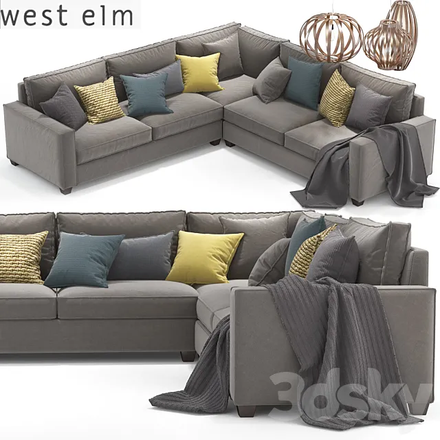 West elm set 01 3ds Max