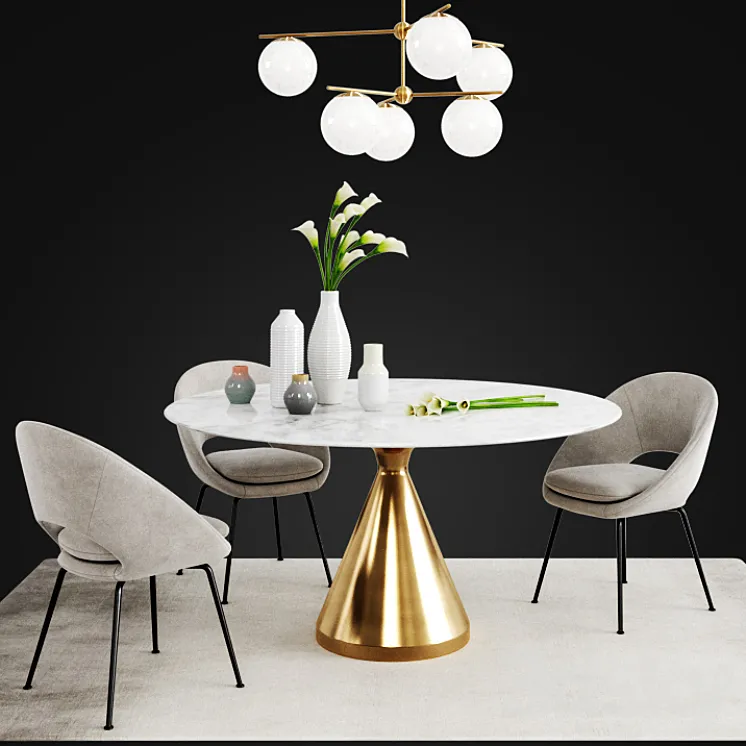 West elm set 12 3DS Max