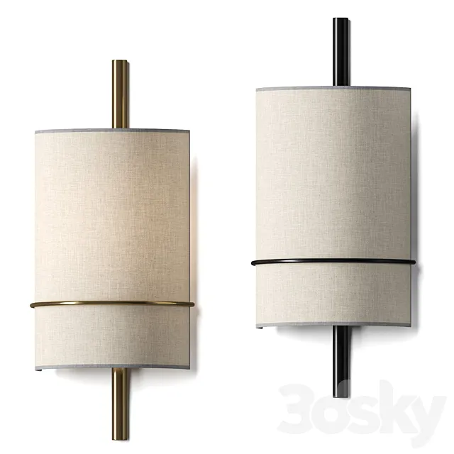 West Elm Shaw Sconce Wall Lamp 3ds Max
