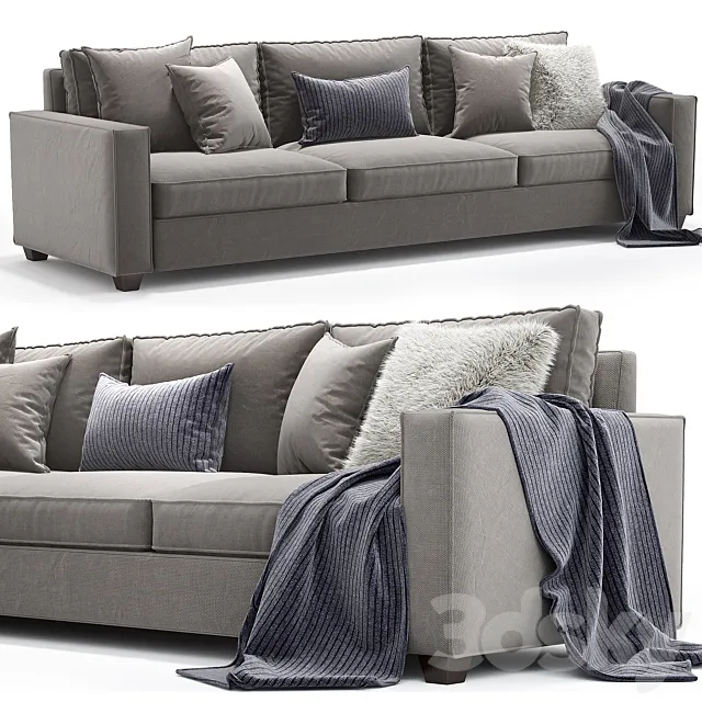 West elm sofa 3DS Max Model