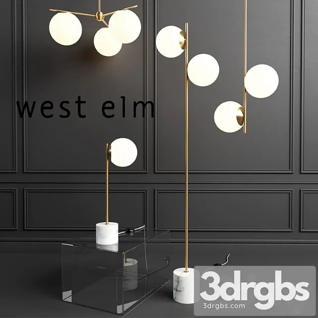 West Elm Sphere Lamp 3dsmax Download